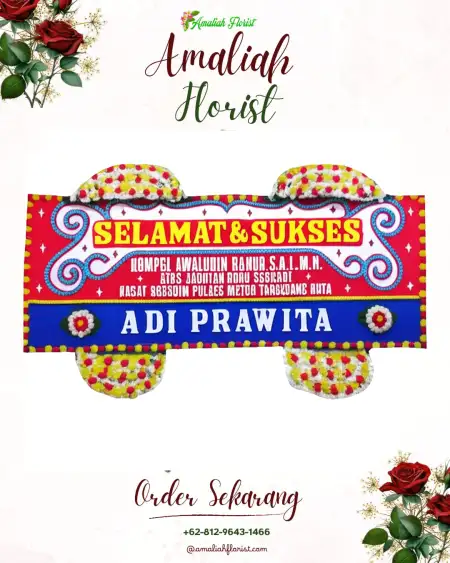 Papan Bunga Ucapan Selamat Bungkuk